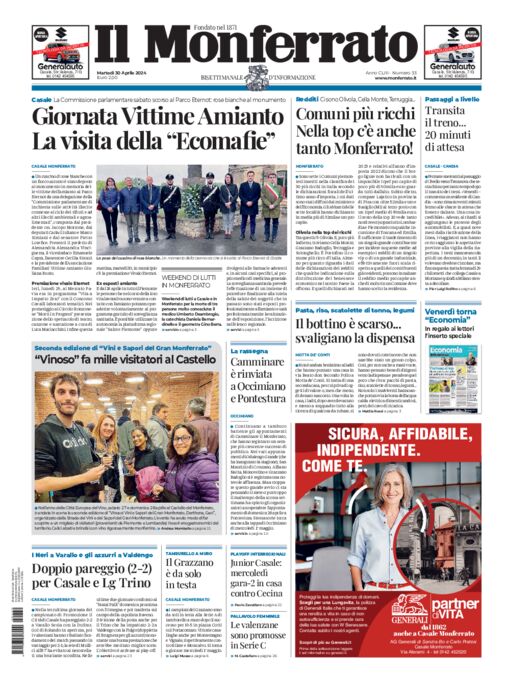 Il Monferrato - Edizione 33 del 30/04/2024